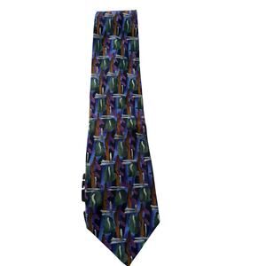 Jerry Garcia California Mission Collection 15 100% Silk Tie Abstract Multicolor